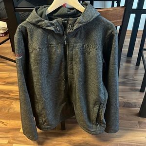 Mountain Hardwear fleece lined soft shell jacket